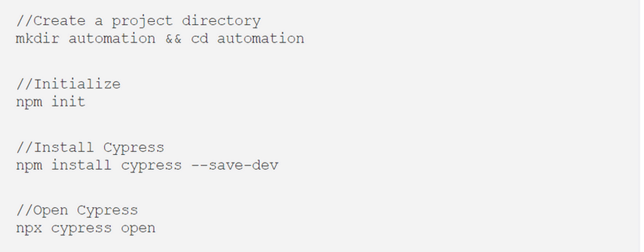 cypress tool for automation