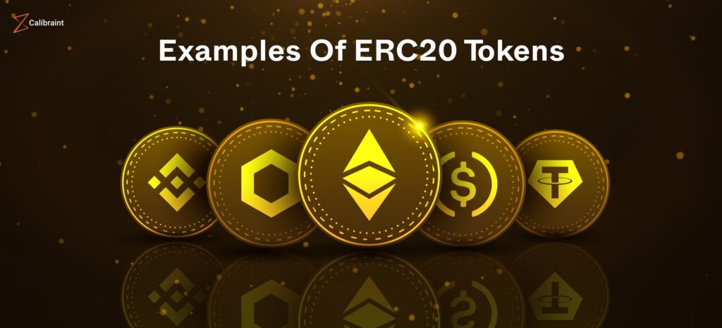 Examples of ERC20 tokens