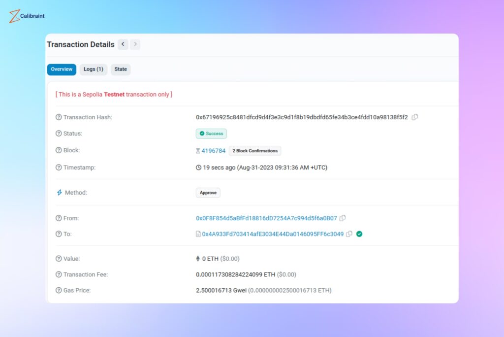 Approval Transaction Hash