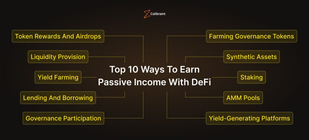 generate passive income with defi