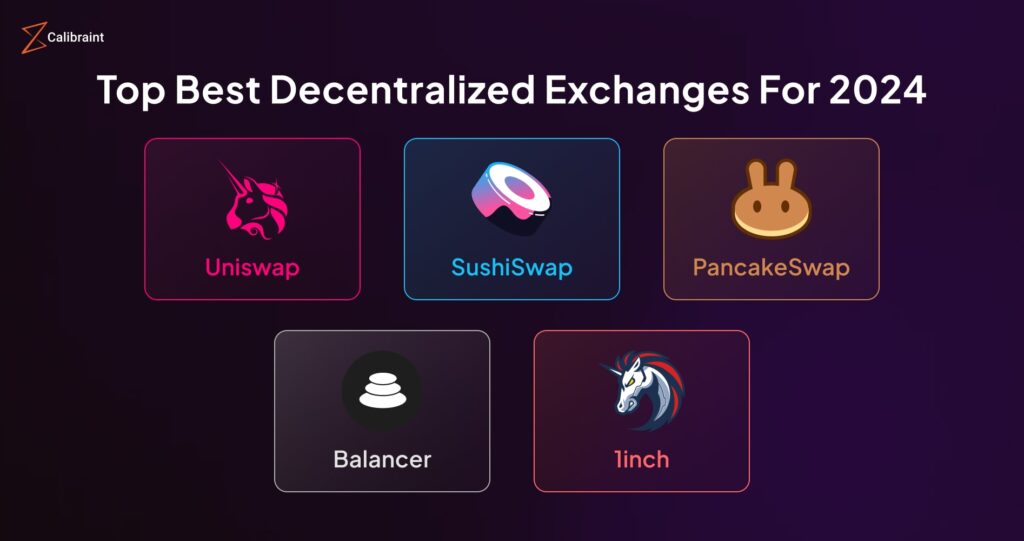 Top Best Decentralized Exchanges For 2024 