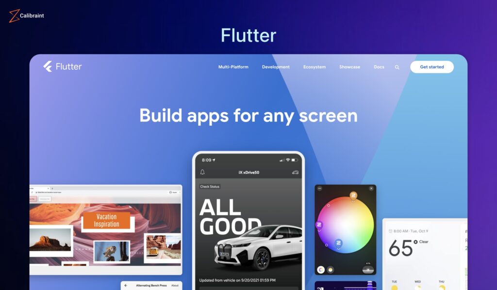 Flutter Mobile App Development Framework