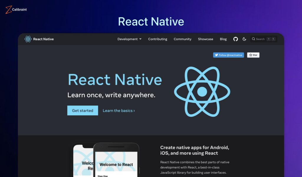 React Native Mobile App Development Framework